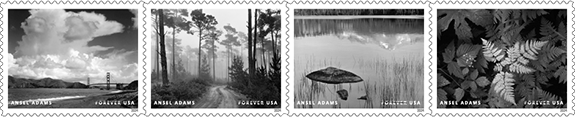 USPS Ansel Adams Stamps 2024