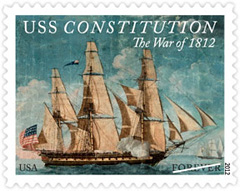 War of 1812, USS Constitution 2012 U. S. Postage Stamp
