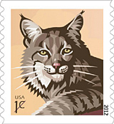 Bobcat 1 cent stamp