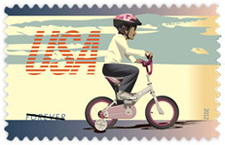 Bicycling 2012 U. S. Postage Stamp