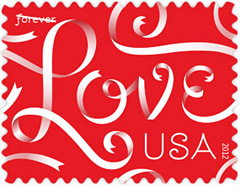 Love Ribbons 2012 U.S. Postage Stamp