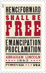 Emancipation Proclamation forever stamp, 2013