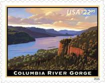 USPS Columbia River Gorge Express Stamp 2016