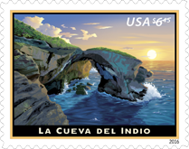 USPS LaCueva del Indio Priority Mail Stamp 2016
