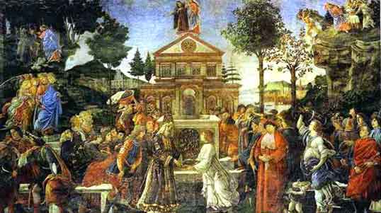 Temptation of Christ by Sandro Botticelli