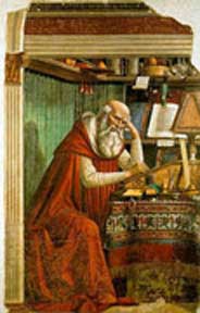 St. Jerome in His Study by Domenico Ghirlandaio