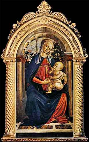 Madonna in Rose Garden by Sandro Botticelli