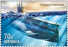 Australia Centenary of Submarines Stamp 2014