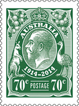 King George VI Stamps 2014, Australia Post