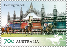 Australia Racecourse Stamp - Flemington, Vic 2014