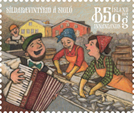 Iceland Town Festivals II stamps 2014, Iceland's Herring Adventure Stamp- WOPA World Online Philatelic Agency