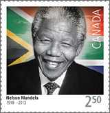 Canada Post Nelson Mandela stamp issue 2015