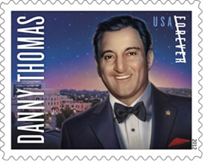 Danny Thomas Stamp issue on February 16, 2012, United States Postal Service, USPS