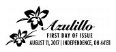 Azulillo Stamped Card, USPS FDOI 2017