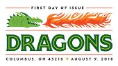 USPS Dragons Stamps - First Day of Issue 2018