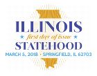 USPS First Day of Issue - Illinois Statehood Stamp - Color Cancel 2018