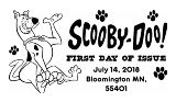 USPS Scooby Doo FDC 2018