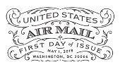 USPS - US Airmai Stamp - First Day of Issue, 2018