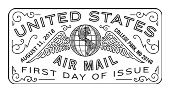 USPS - US Airmail Stamp - First Day of Issue - 2018