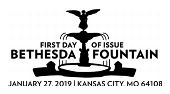 Bethesda Fountain First Day of Issue, FDC 2019