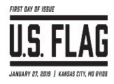 USPS, US Flag Cancel - First Day of Issue, January 27, 2019