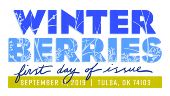 Winter Berries color cancel, USPS 2019