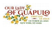 USPS, Our Lady of Guapulo cancel in color, 2020