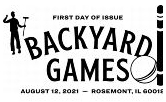 Backyard Games Cancel USPS, Backyard Games cancel in black and white, 2021