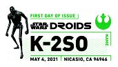 USPS - Color cancel K-2S0 Droid 2021