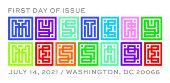 USPS Mystery Message Cancel in Color, 2021