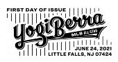 USPS, Yogi Berra First Day Cancel in Black and White 2021