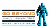 Go Beyond cancel First Day of Issue in color, USPS
