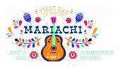 Mariachi cancel First Day of Issue in color, USPS