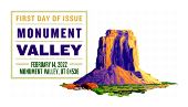 Monument Valley First Day of Issue in color 2022, USPS