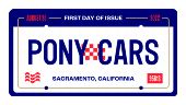Pony Cars cancel First Day of Issue in color, USPS