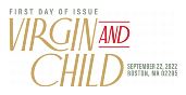USPS, Virgin and Child Stamp Virgin and Child cancel First Day of Issue in color, USPS