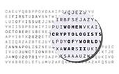 Women Cryptologists of World War II cancel in color, USPS