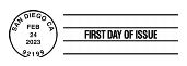 USPS, Floral Geometry cancel Floral Geometry cancel in Black and White, USPS