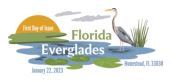 Florida Everglades cancel in color, USPS