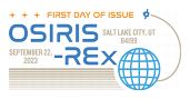 Osiris-Rex cancel in color, USPS