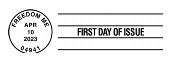 USPS, U.S. Freedom Flag cancel US Freedom Flag cancel in color, USPS