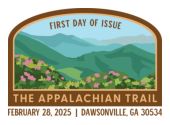 USPS, Applacian Trail cancel Applachian Trail Stamps, USPS