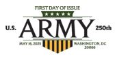 USPS, U. S. Army 250th cancel Army, USPS