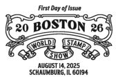 Boston 2026 World Stamp Show Stamps, USPS