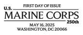 USPS, U. S. Marine Corp. 250th cancel U. S. Marine Corp., USPS