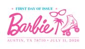 Barbie stamp cancel, USPS