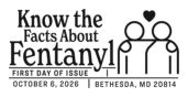 Know the Facts About Fentanyl Semipostal stamp cancel, USPS