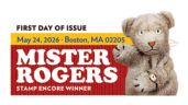 Mister Rogers stamp cancel, USPS