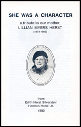 She Was A Character by Herman Herst, Jr.