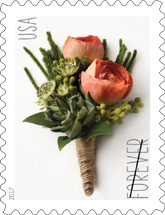 USPS - Celebration Boutonniere Forever Stamp, 2017